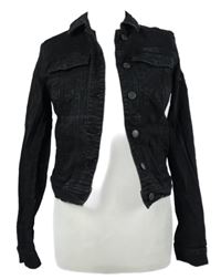 Dámská černá riflová crop bunda Vero Moda 