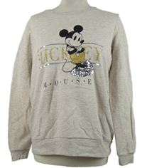 Dámská béžová mikina s Mickeym Montego 