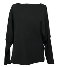 Dámská černá žebrovaná tunika Shein 