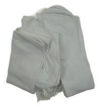 Nové - 2x Dámské bílé podkolenky vel. 36-41