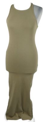 Dámské béžové dlouhé šaty Pull&Bear 