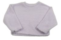 Lila chlupatá mikina s nápisem Dunnes