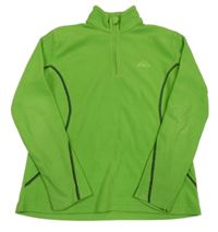 Neonově zelená fleecová mikina kinley