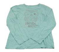 Mint pyžamové triko se sovou Yigga