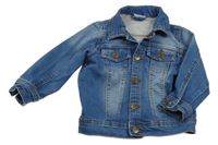 Modrá riflová bunda so cute