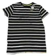 Nové - Černo-bílé pruhované tričko Primark