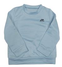 Světlemodrá mikina s houpacím koníkem 