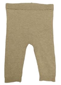 Béžové žebrované úpletové lehké tepláky M&S