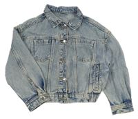 Světlemodrá riflová crop bunda Matalan