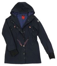 Tmavomodrá softshellová parka s kapucí S. Oliver