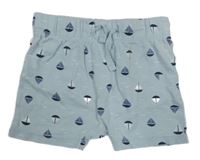 Šedé bavlněné kraťasy s plachetnicemi H&M