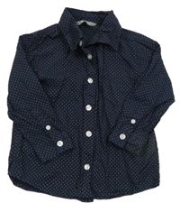 Tmavomodrá puntíkatá košile Lindex