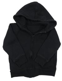 Černá propínací mikina s kapucí School Wear