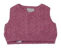 Růžová pletená vesta Primark