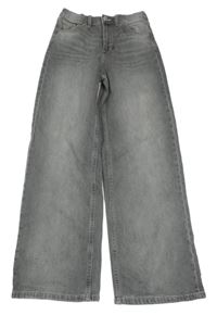Šedé wide leg rifle H&M