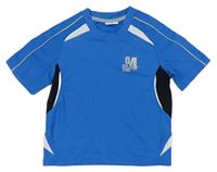 Modro-bílé sportovní tričko s s číslem Pocopiano