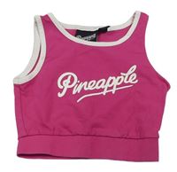 Růžovo-bílá sportovní lambáda s logem zn. Pineapple