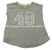 Šedé sportovní tričko s číslem H&M