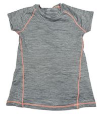 Šedé melírované sportovní kraťasy H&M