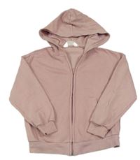 Světlerůžová propínací mikina s kapucí H&M