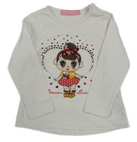 Bílé triko s holčičkou 