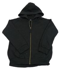 Černá propínací mikina s kapucí Next