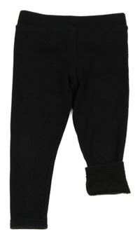 Černé zateplené legíny Primark 