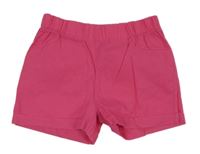 Zářivě růžové lněné kraťasy Lupilu 