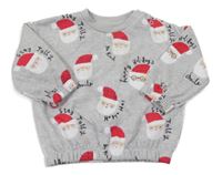 Šedá oversize mikina se Santy F&F