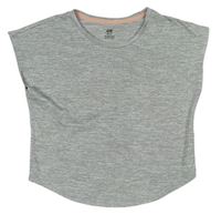 Šedé melírované sportovní tričko zn. H&M