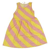 Růžovo-žluté pruhované šaty H&M