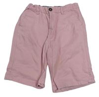 Pudrové chino plátěné kraťasy Denim Co.