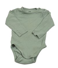 Světlekhaki žebrované body H&M