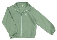 Olivová šusťáková sportovní bunda se sportovcem SHEIN