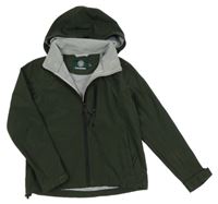 Khaki šusťáková jarní bunda s odepínací kapucí OFFICIAL MERCHANDISE