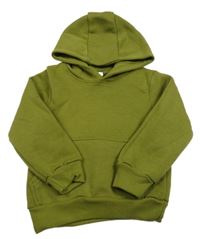 Khaki teplá mikina s kapsou a kapucí Kiki&Koko