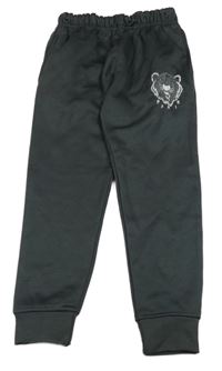 Černošedé thermo tepláky s tygrem