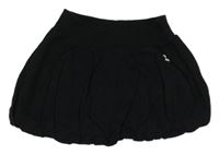 Černá tepláková balonová podšitá sukně s písmenkem z peciček Benetton