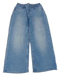 Modré wide leg rifle H&M
