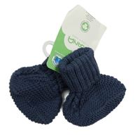 Nové - Tmavomodré pletené capáčky Alana