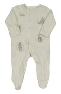 Smetanový overal s Peter Rabbit