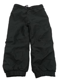 Černé šusťákové zateplené kalhoty Kiki&Koko