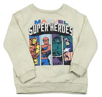 Béžová mikina s Avengers George