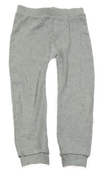 Šedé melírované žebrované lehké tepláky Tu