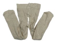 Béžové melírované punčocháče H&M