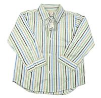 Nové - Bílo-barevná pruhovaná košile