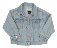 Světlemodrá riflová bunda s Minnie Zara