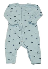 Světlemodrý overal s dinosaury