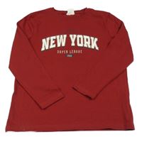 Vínové triko s nápisem Famy