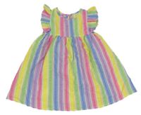 Barevné pruhované šaty s volány Kiki&Koko